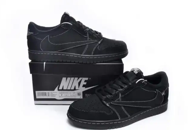 80% Off Sale Air Jordan 1 OG Scott x Phantom Black DM7866-001 Travis Low 0523